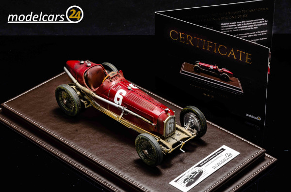 modelcars24 authentic Alfa Romeo P3 Caracciola, winner GP Monza 1932, one of six - 1/18