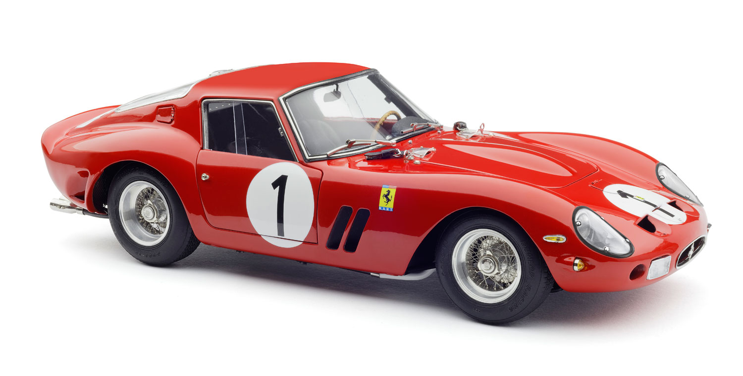 CMC Ferrari 250 GTO Pedro & Ricardo Rodriguez #1 M-254 , Winner, 1962 1000km Paris #1 Chassis 3987GT, Limited Edition 2200 - 1/18