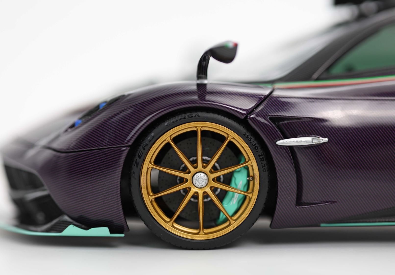 BBR Pagani Huayra Dinastia Yazi diecast full open purple carbon fiber BASIC PACK - 1/18 - 画像7