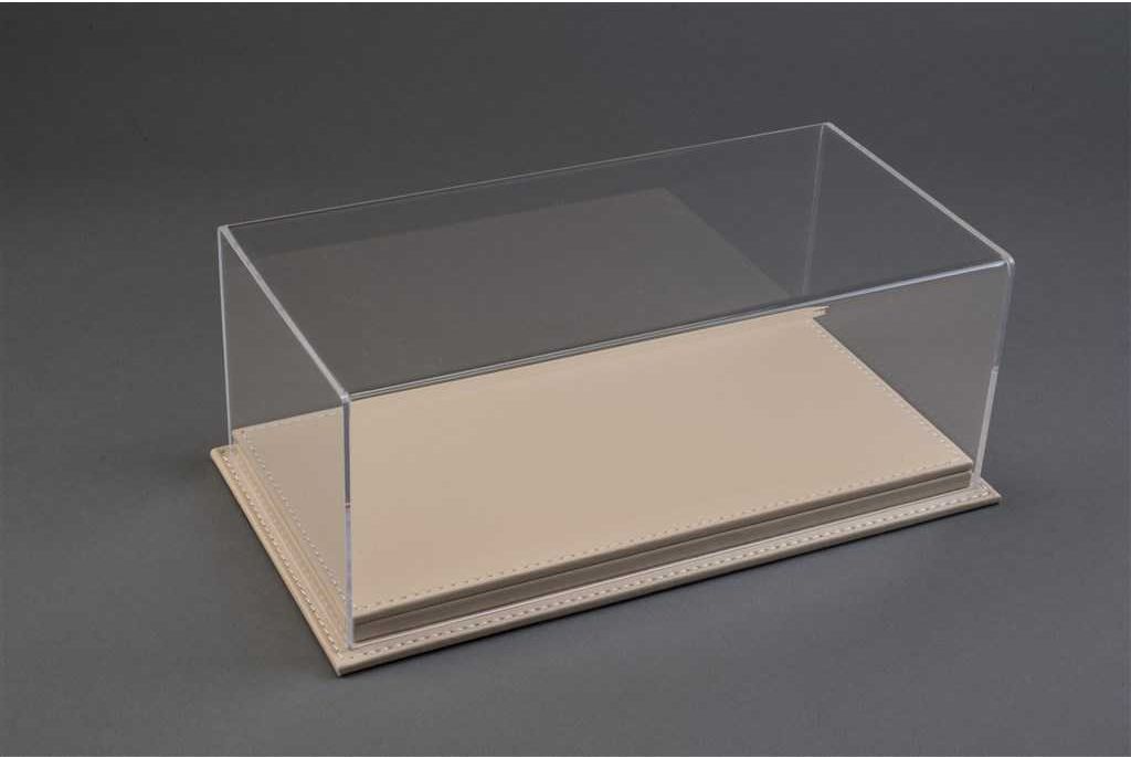 Atlantic Mulhouse 1/18 Scale Display Case with Beige leather base Beige