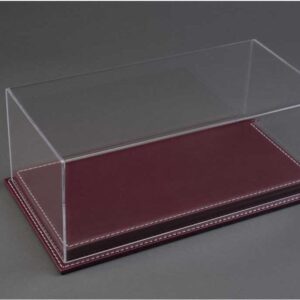 Atlantic Mulhouse 1/12 Scale Display Case with Burgundy leather base Burgundy
