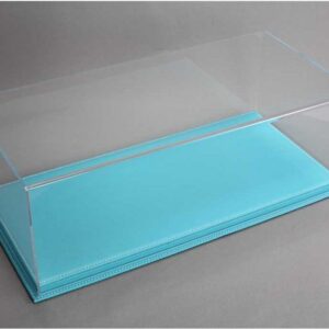 Atlantic Mulhouse 1/12 Escala Vitrina con base de cuero turquesa Turquesa