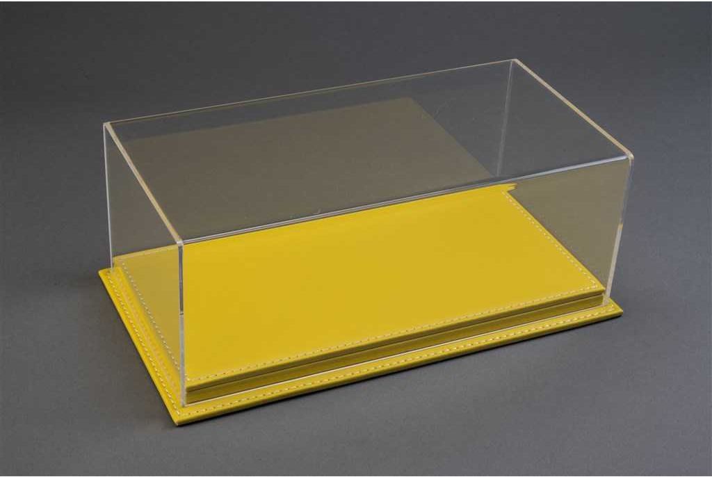 Atlantic Mulhouse 1/18 Escala Vitrina con base de cuero amarillo Amarillo