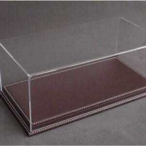 Atlantic Mulhouse 1/8 Scale Display Case with leather base Dark Brown