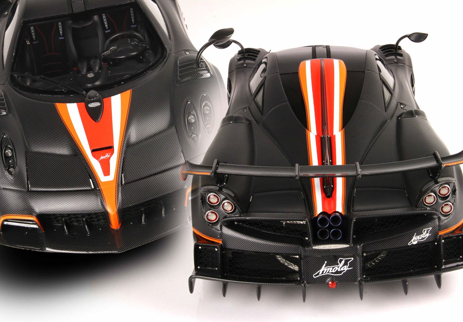 BBR Pagani Imola 2020 Matt Carbon Fibre Black - 1/18 - صورة BBR Pagani Imola 2020 Matt Carbon Fibre Black - 1/18 - صورة 6