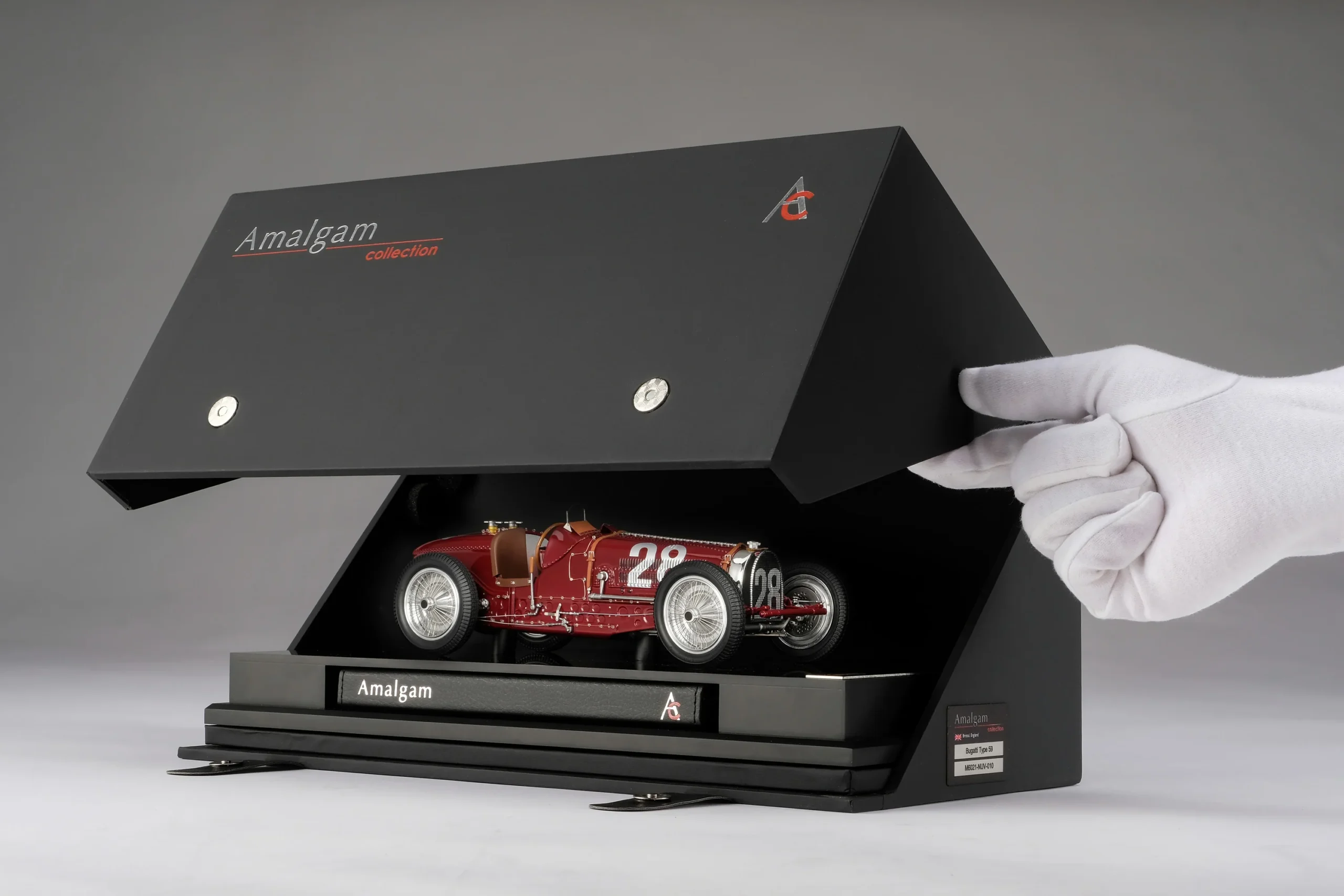 Amalgam Bugatti Typ 59 - 1934 Monaco GP - Nuvolari - 1/18 - صورة Amalgam Bugatti Typ 59 - 1934 Monaco GP - Nuvolari - 1/18 - صورة 2