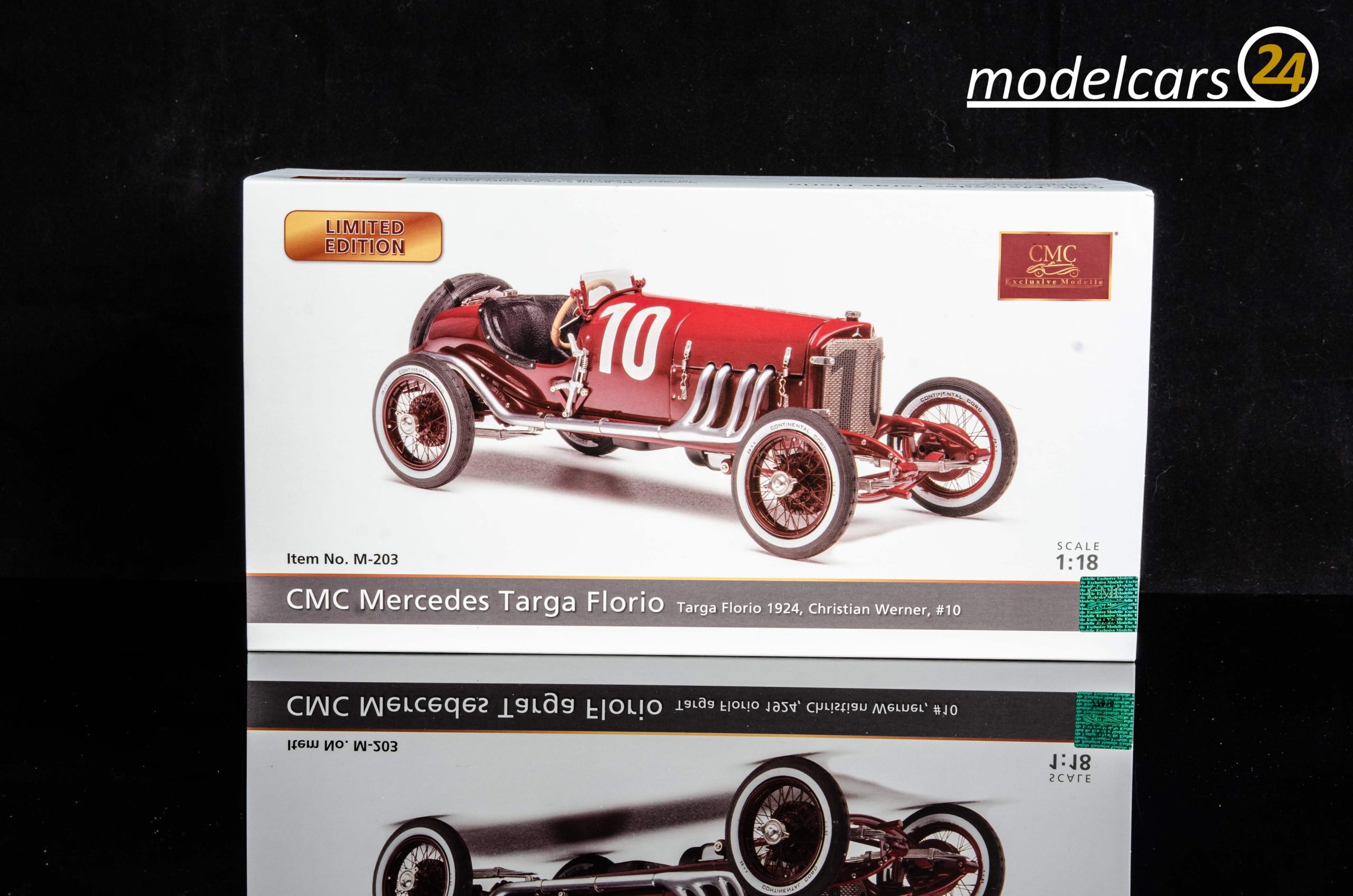 CMC Mercedes Targa Florio, 1924, rot #10, Christian Werner / Karl Sailer 1. Sieger - 1/18 – Bild 2