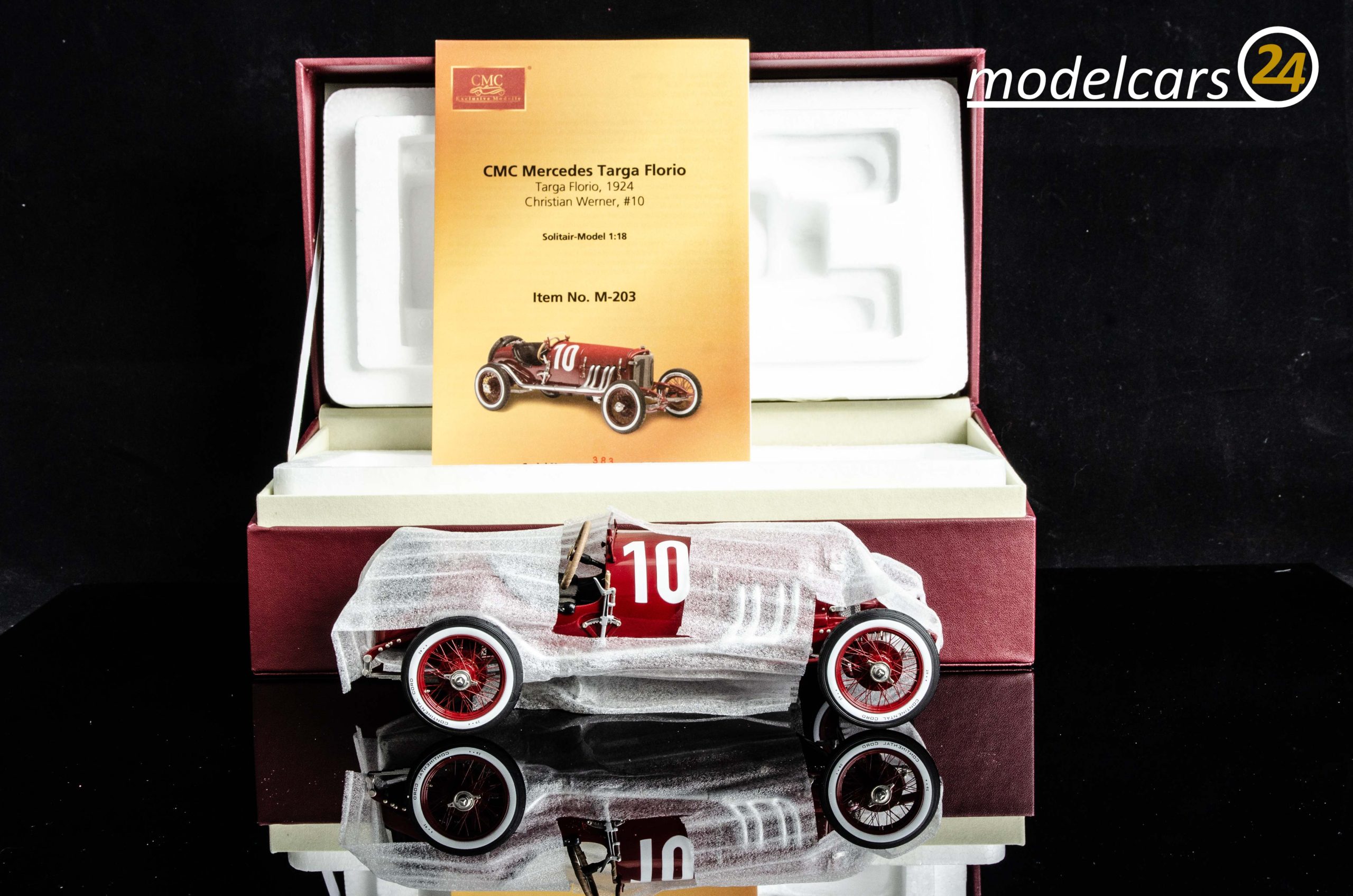 CMC Mercedes Targa Florio, 1924, rot #10, Christian Werner / Karl Sailer 1. Sieger - 1/18 – Bild 4