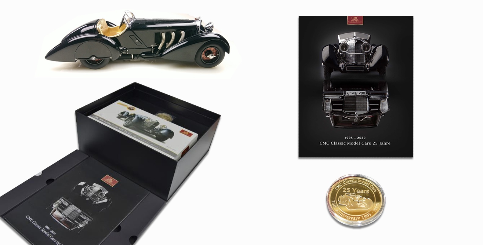 CMC Set Mercedes SSK Schwarzer Prinz Memorial