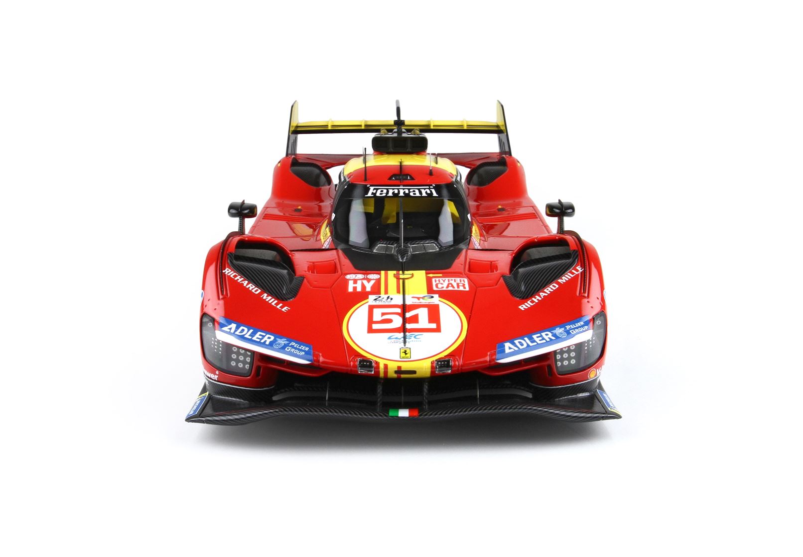 BBR Ferrari 499P car n. 51 - 3rd Le Mans 2024 drivers Pier Guidi Giovinazzi Calado - 1/18 - Immagine 8