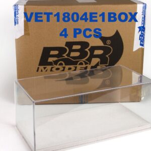 BBR - ディスプレイケース、アルカンターラ製ベースプレート(ライトベージュ、レッドステッチ