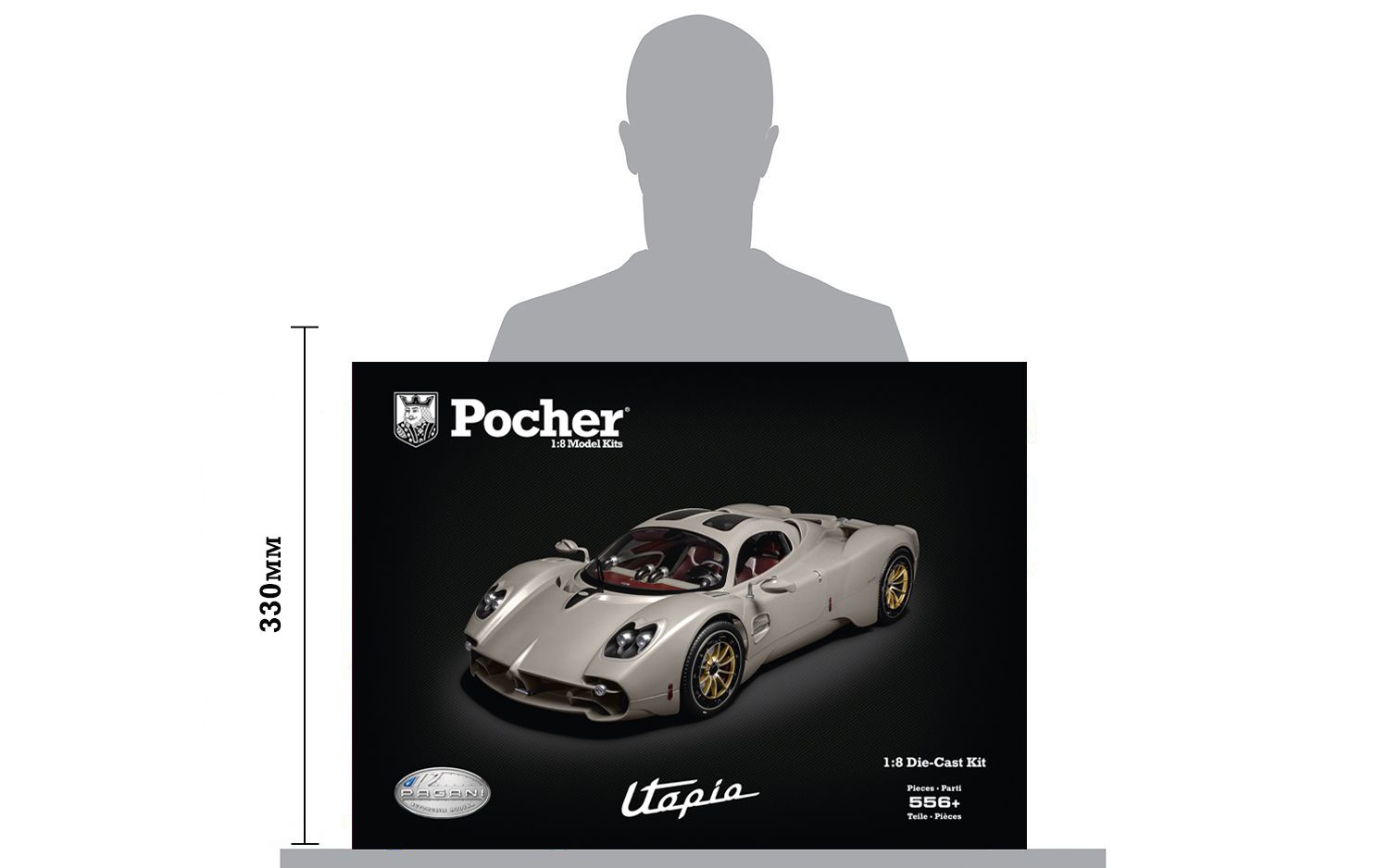Pocher Pagani Utopia Coupé - Rinascimento Lucido Bausatz 1:8 - 1/8 – Bild 4