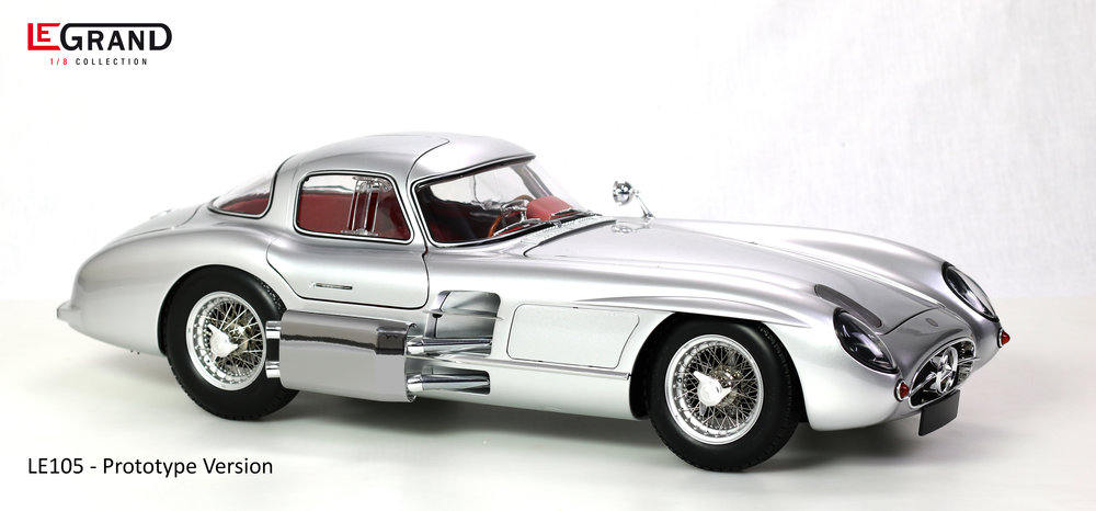LEGRAND Mercedes-Benz 300 SLR Uhlenhaut Coupé 1/8 Bausatz rot - 1/8 - 画像2