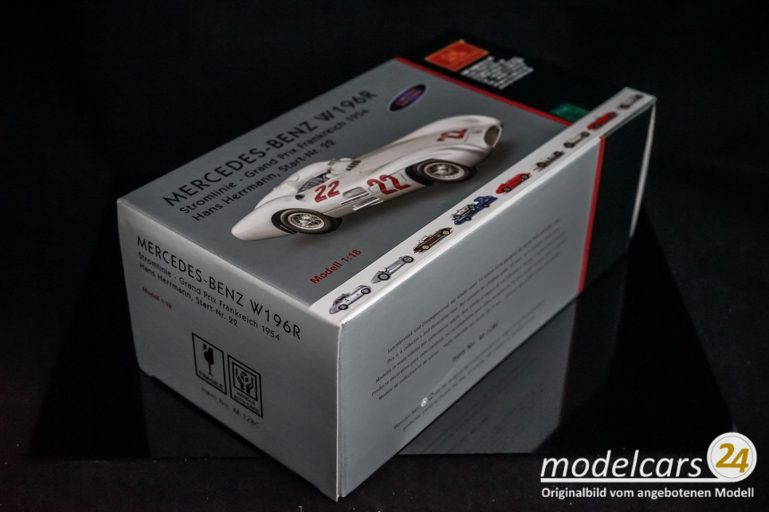 CMC Mercedes-Benz W196R Stromlinie, 1954, GP Frankreich #22 Hans Herrmann - 1/18 – Bild 12