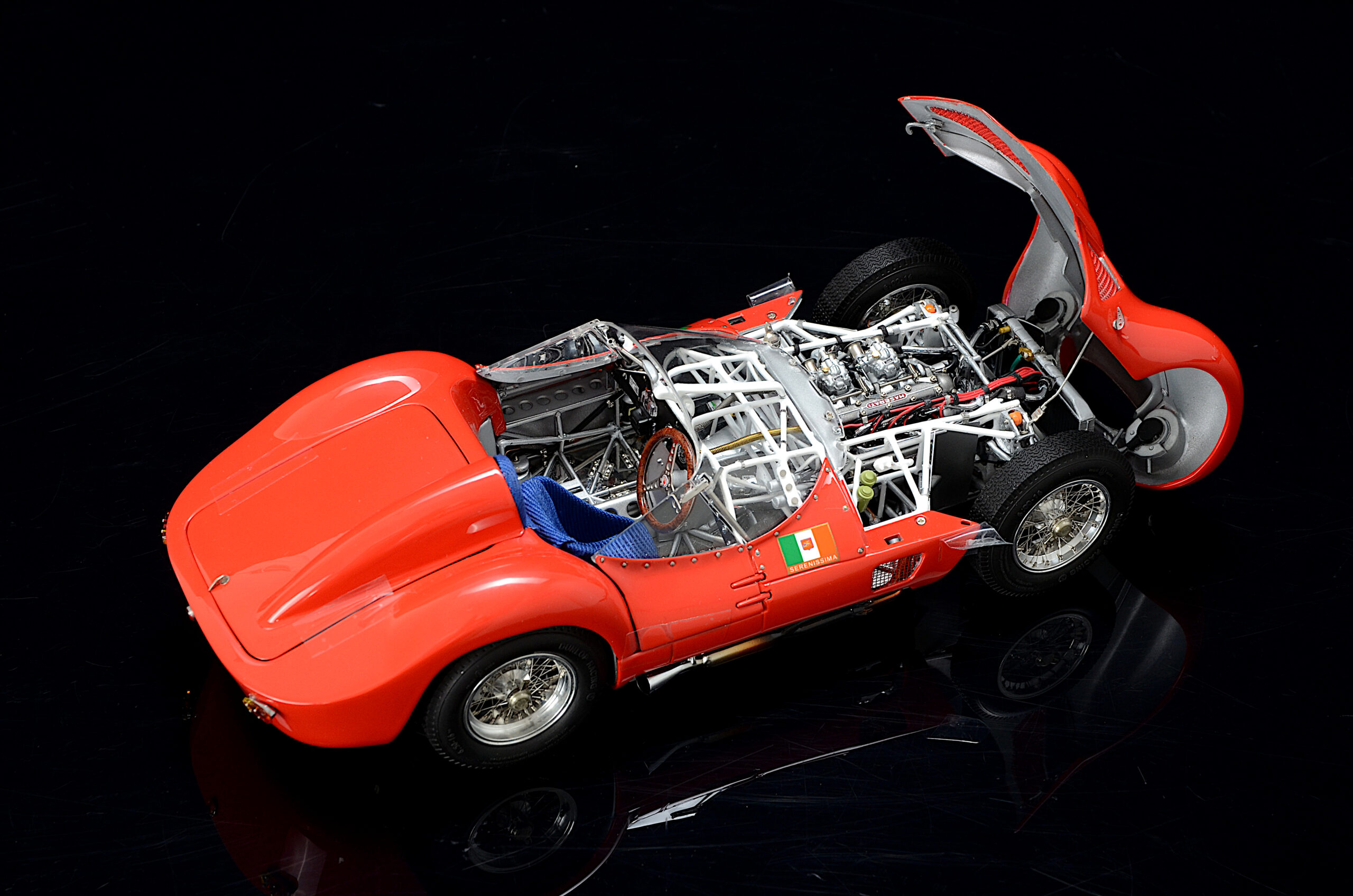 CMC Maserati Tipo 61 "Birdcage", #29, red Goodwood Revival 2008, Ex-Sammlung/collection Nick Mason Limited Edition 1000 pcs. - 1/18 - 画像5