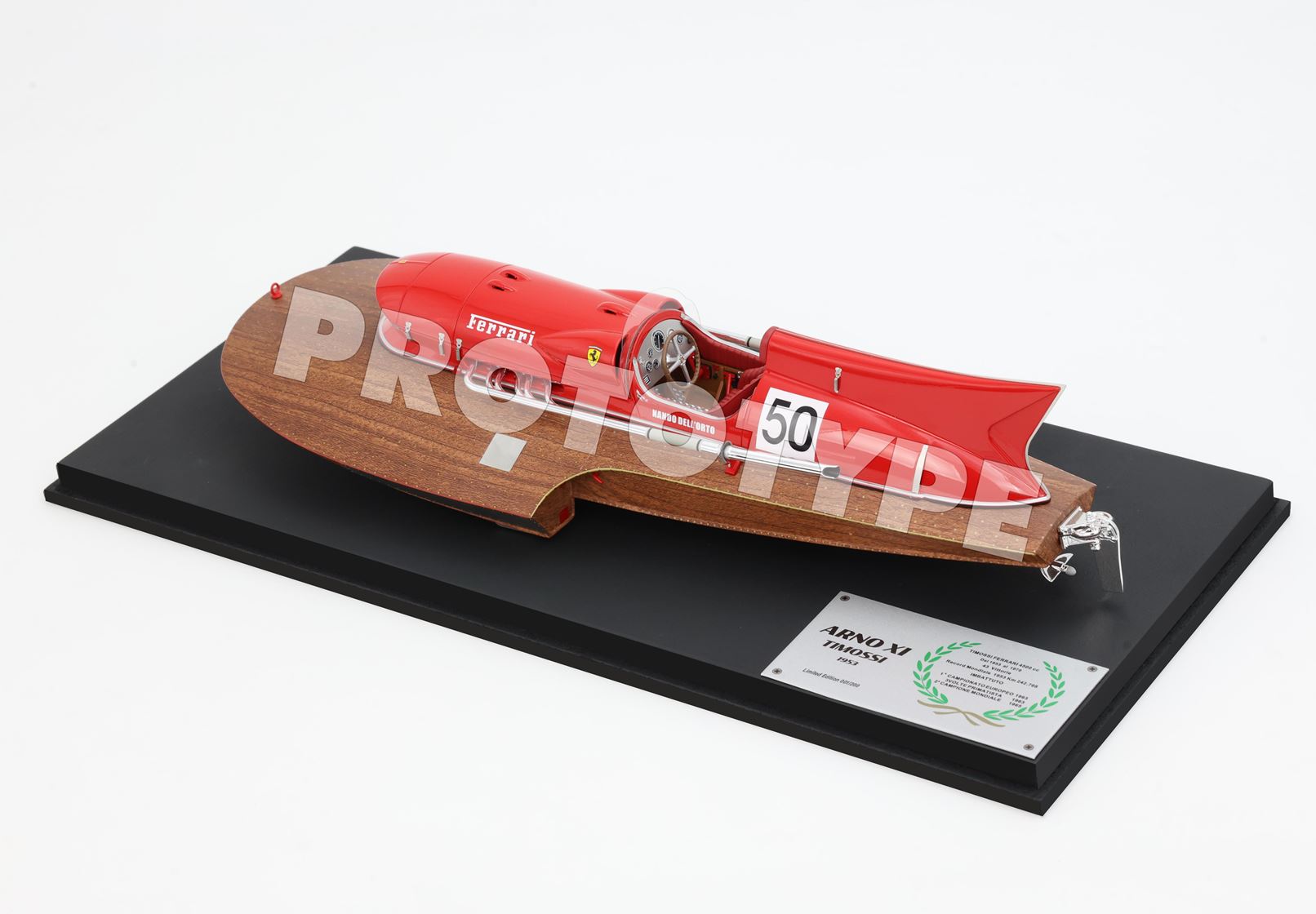 BBR Timossi Ferrari Arno XI 1953 motorboat 1/18 scale Nando dell Orto - prototype - 1/18 – Bild 3