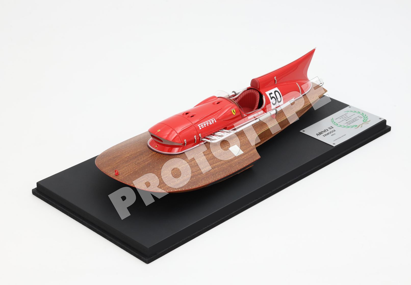 BBR Timossi Ferrari Arno XI 1953 motorboat 1/18 scale Nando dell Orto - prototype - 1/18