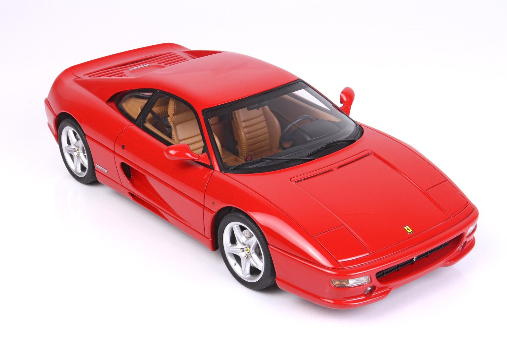 BBR Ferrari F355 Berlinetta 1994 manual gear Rosso Corsa - beige interior - 1/18 - 画像7