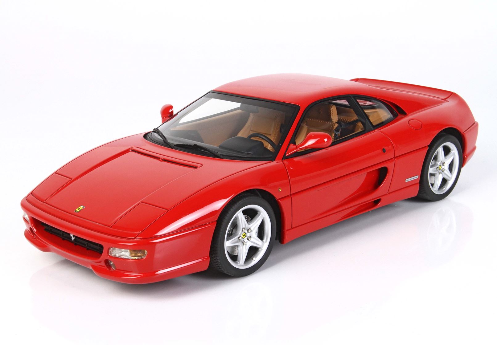BBR Ferrari F355 Berlinetta 1994 manual gear Rosso Corsa - beige interior - 1/18 - 画像5