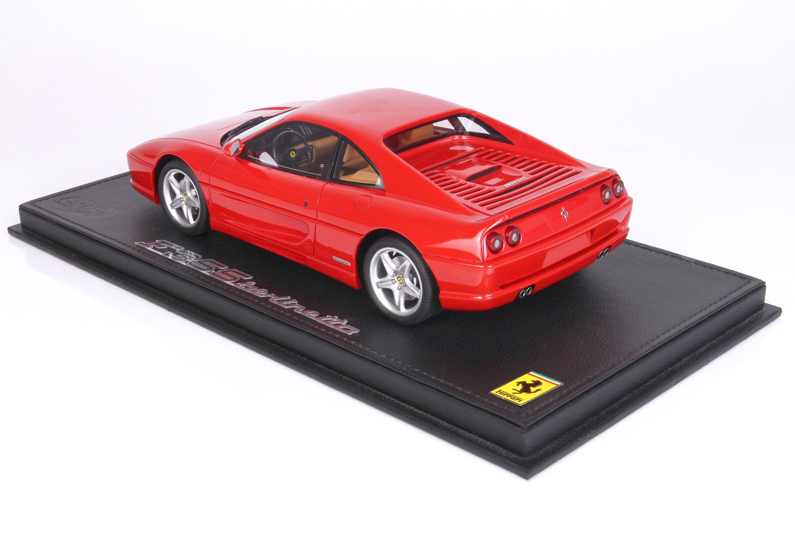 BBR Ferrari F355 Berlinetta 1994 manual gear Rosso Corsa - beige interior - 1/18 - 画像3