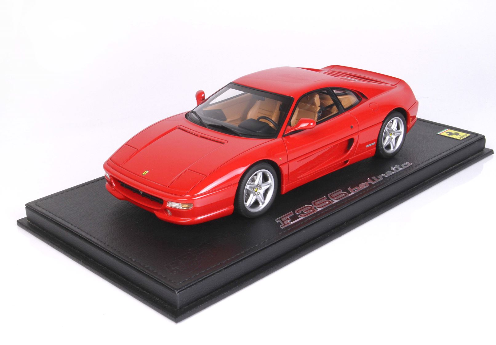 BBR Ferrari F355 Berlinetta 1994 manual gear Rosso Corsa - beige interior - 1/18 - 画像2
