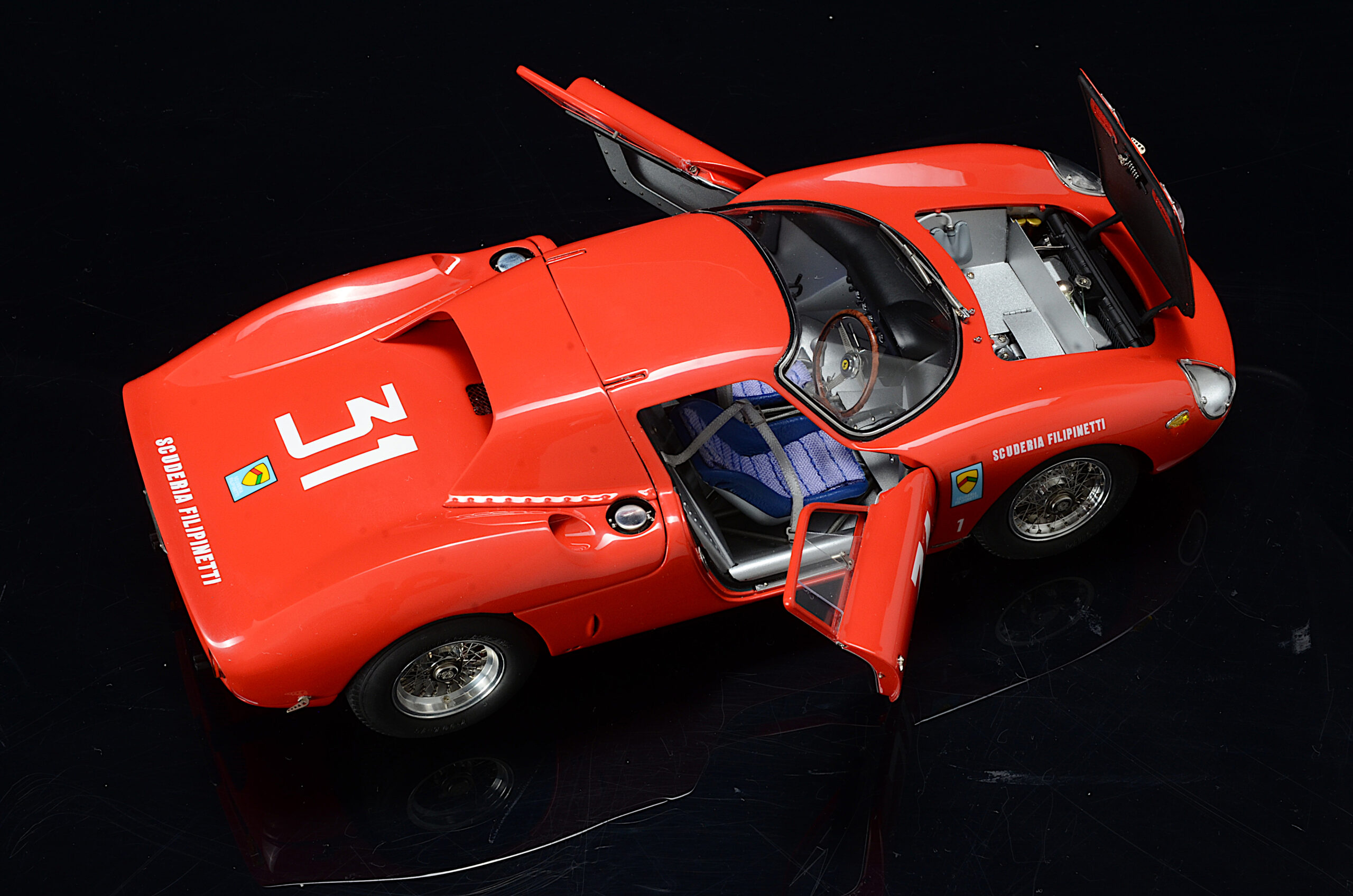 CMC Ferrari 250 LM, Gewinner Monza 1964, #31Chassis 5899, N. Vaccarella, RHD - 1/18 - Image 4