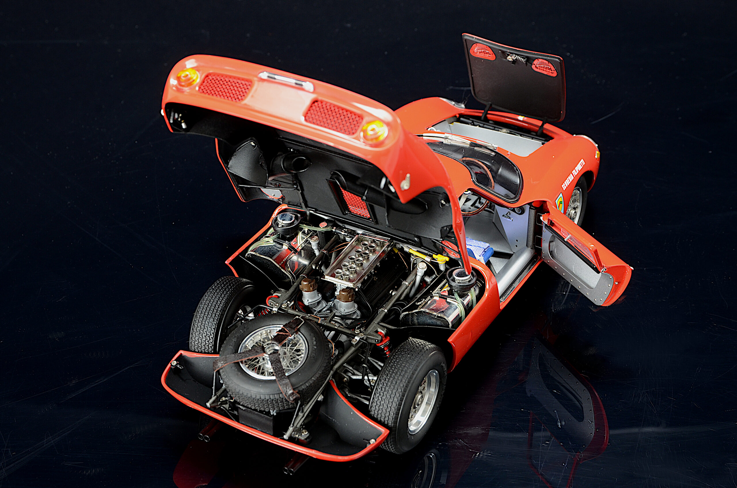 CMC Ferrari 250 LM, Gewinner Monza 1964, #31Chassis 5899, N. Vaccarella, RHD - 1/18 - Image 8