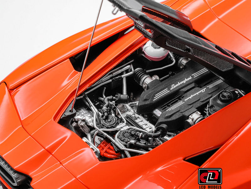 LCD LAMBORGHINI - REVUELTO HYBRID 2023 - ORANGE - 1/18 - Imagen 3