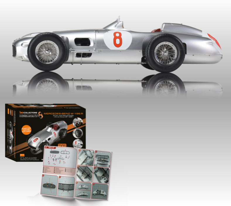 IXO Mercedes W196 Bausatz Fangio #8 - 1/8 - صورة IXO Mercedes W196 Bausatz Fangio #8 - 1/8 - صورة 22