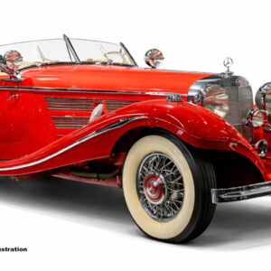 CMC Mercedes Benz 500K Special Roadster, red Exterior red , Interior beige Limited Edition 1500 pieces