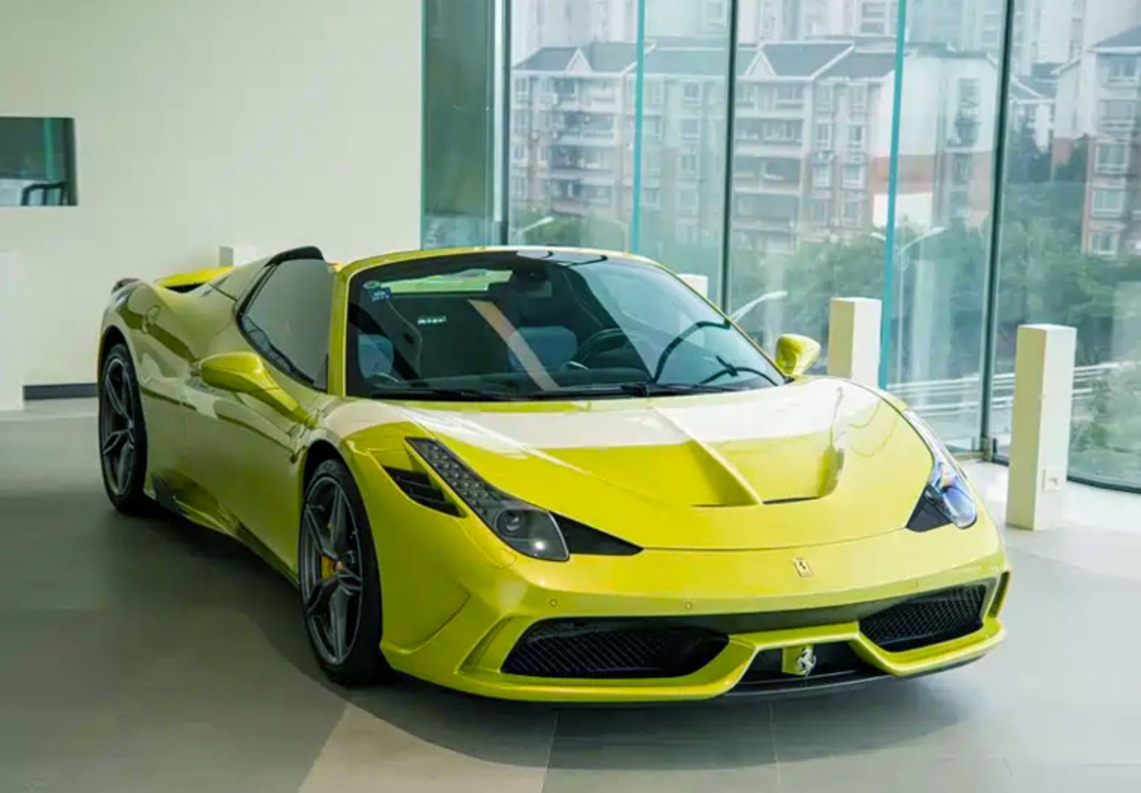 BBR Ferrari 458 Speciale A spider Verde Germoglio uno de 48 - 1/18