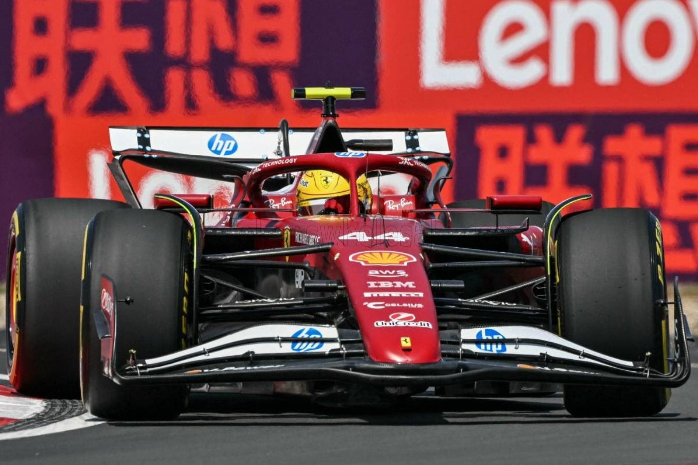 Looksmart Ferrari SF-25 #44 Winner Sprint Race China Hamilton - 1/12