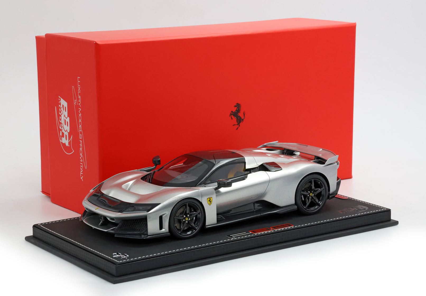 BBR Ferrari F80 Rosso Corsa - Aluminium gloss - 1/18