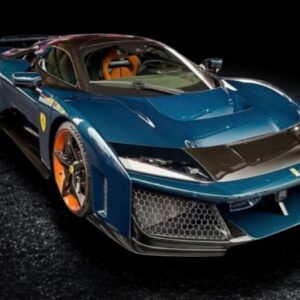 BBR Ferrari F80 metal diecast full open Full carbon blue - POLYFOAM PACK - 1/18