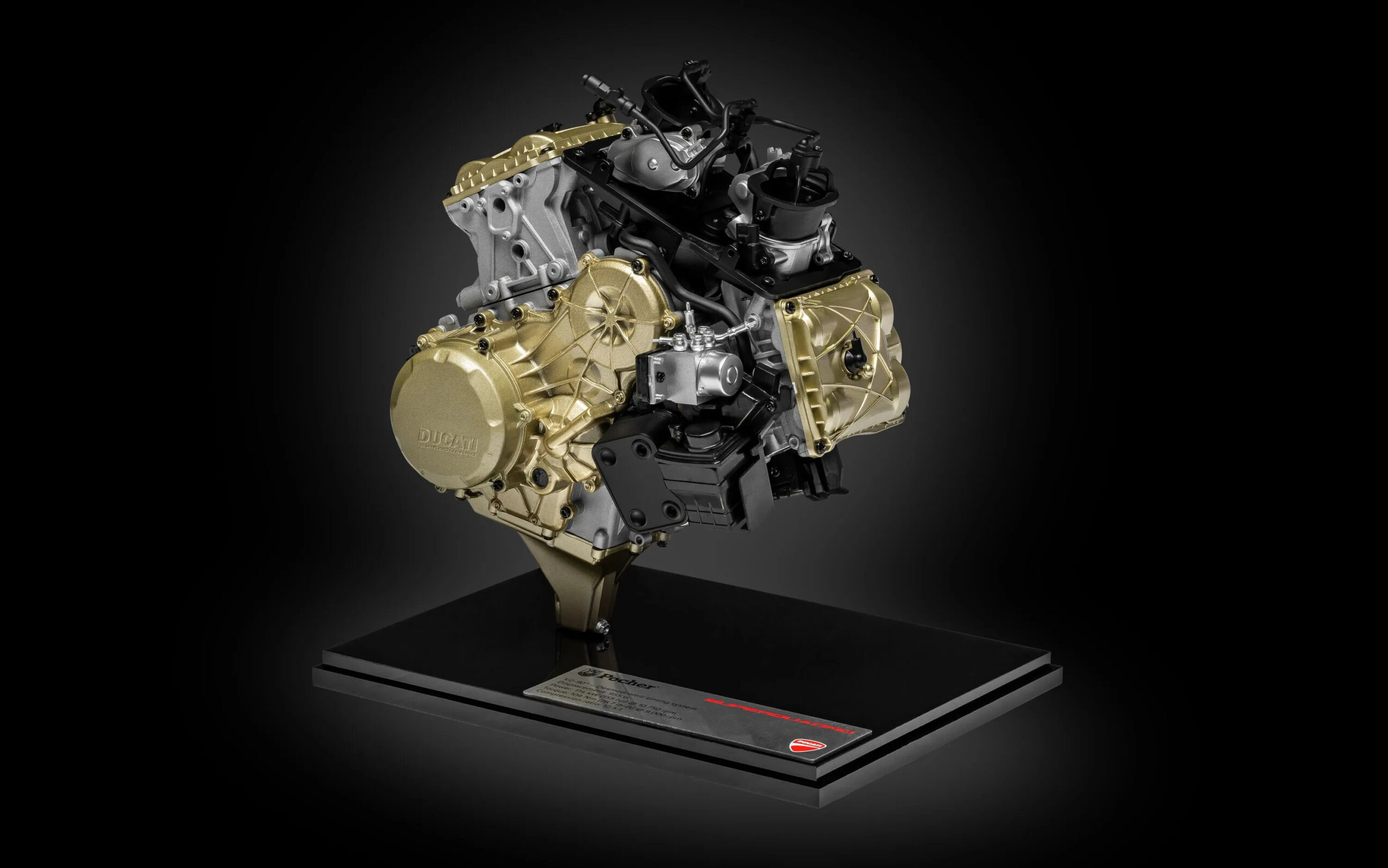 Pocher HKM124B Ducati Superquadro - V2 Engine - 1:4 Scale Kit – Bild 3