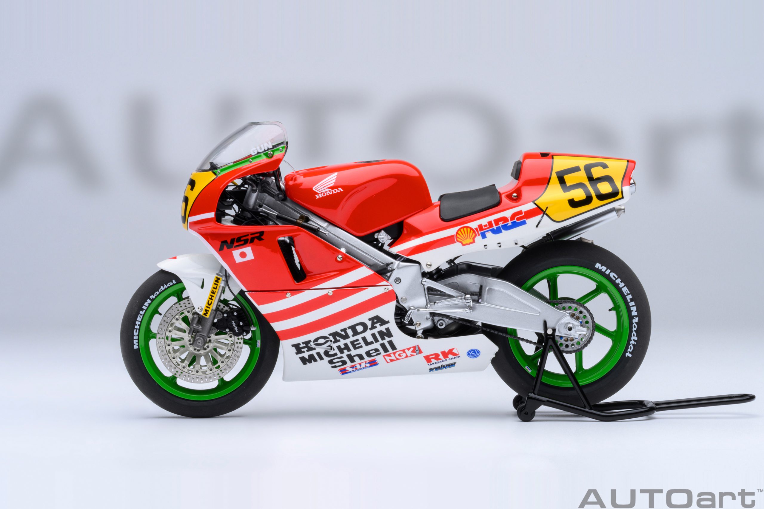 AUTOart Honda NSR 500 1989 WGP500 Baribari Densetsu Version #56 1:12 - Image 3
