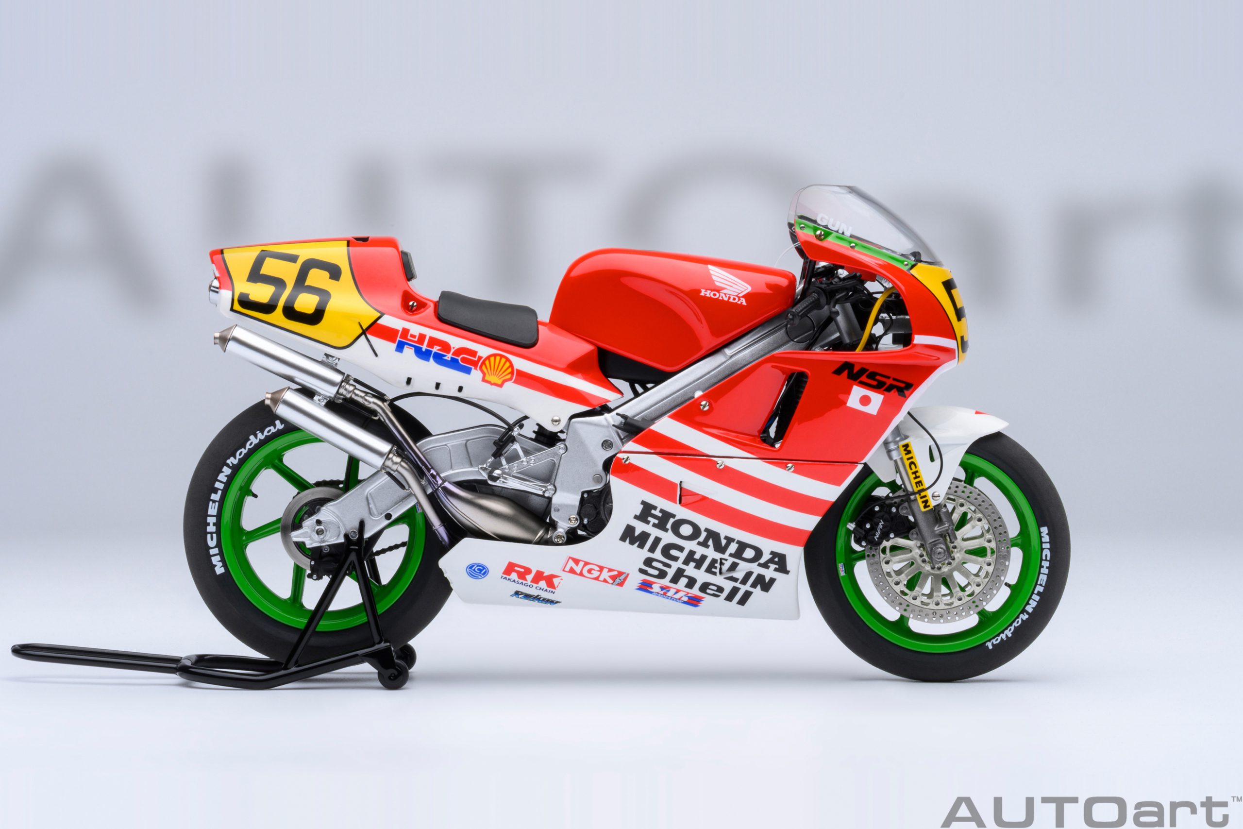 AUTOart Honda NSR 500 1989 WGP500 Baribari Densetsu Version #56 1:12 - Image 4