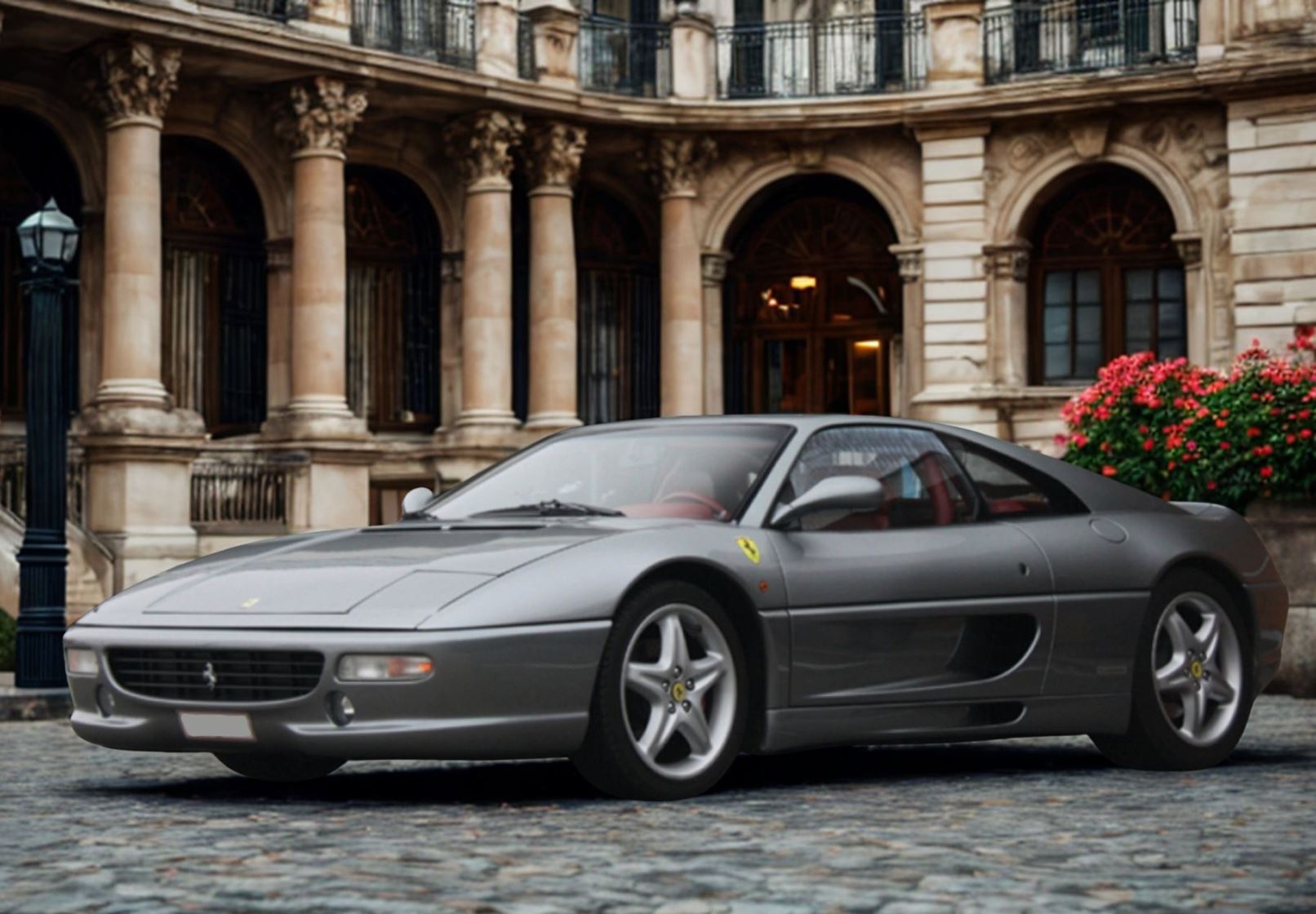 BBR Ferrari F355 F1 Berlinetta Challenge Grille - Silverstone Grey | 1:18