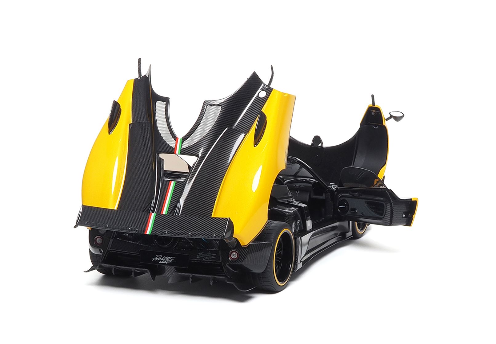 BBR Pagani Zonda Cinque Roadster Basic Pack - Geneva Yellow | 1:18 - 画像3