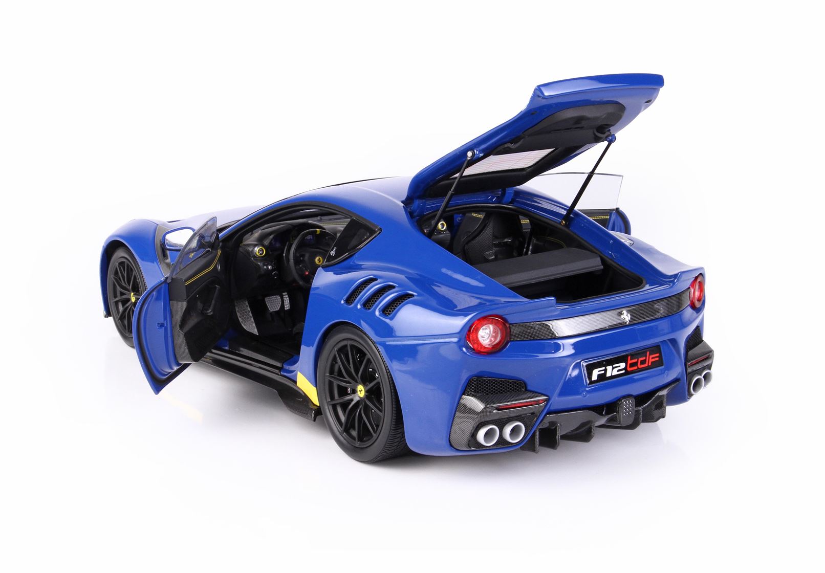 BBR Ferrari F12 TDF - Dino Blue / Yellow Details | 1:18 - Imagen 5