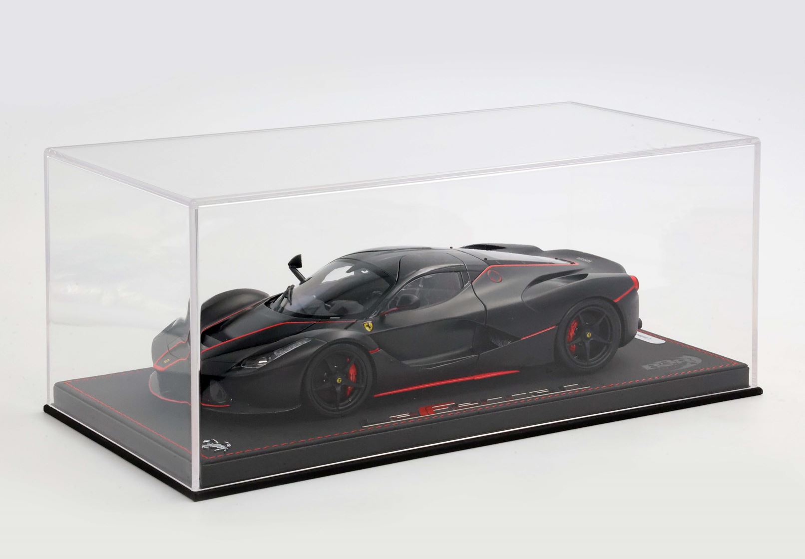 BBR Ferrari LaFerrari Fernando Alonso - Matt Black with Red Stripes | 1:18 - Image 9