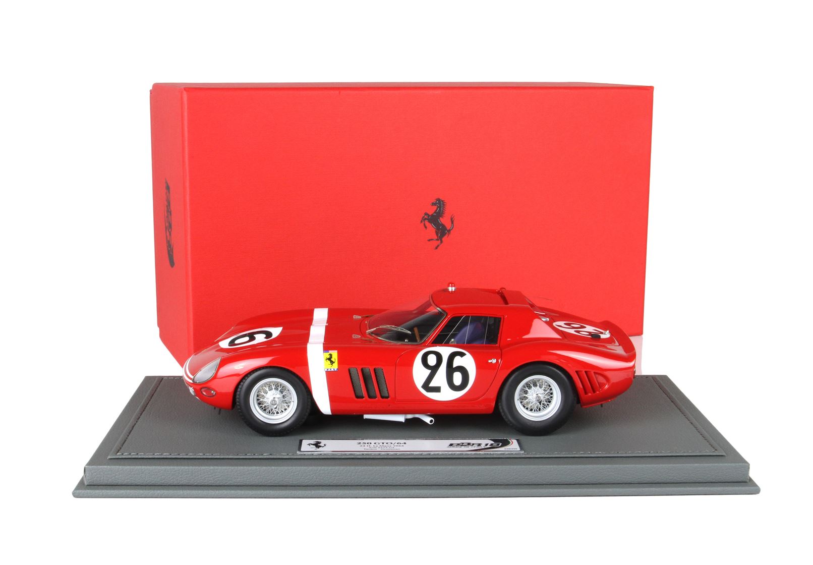BBR Ferrari 250 GTO 24 H Le Mans 1964 S/N 5571 GT Car N. 26 Hugus - Rosinski | 1:18 - Imagen 7