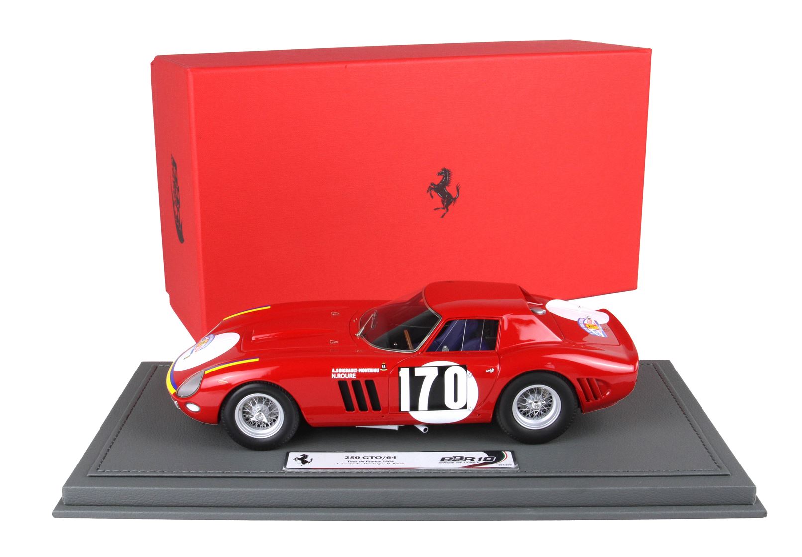 BBR Ferrari 250 GTO Tour de France 1964 Car No. 170 | 1:18 - Imagen 9
