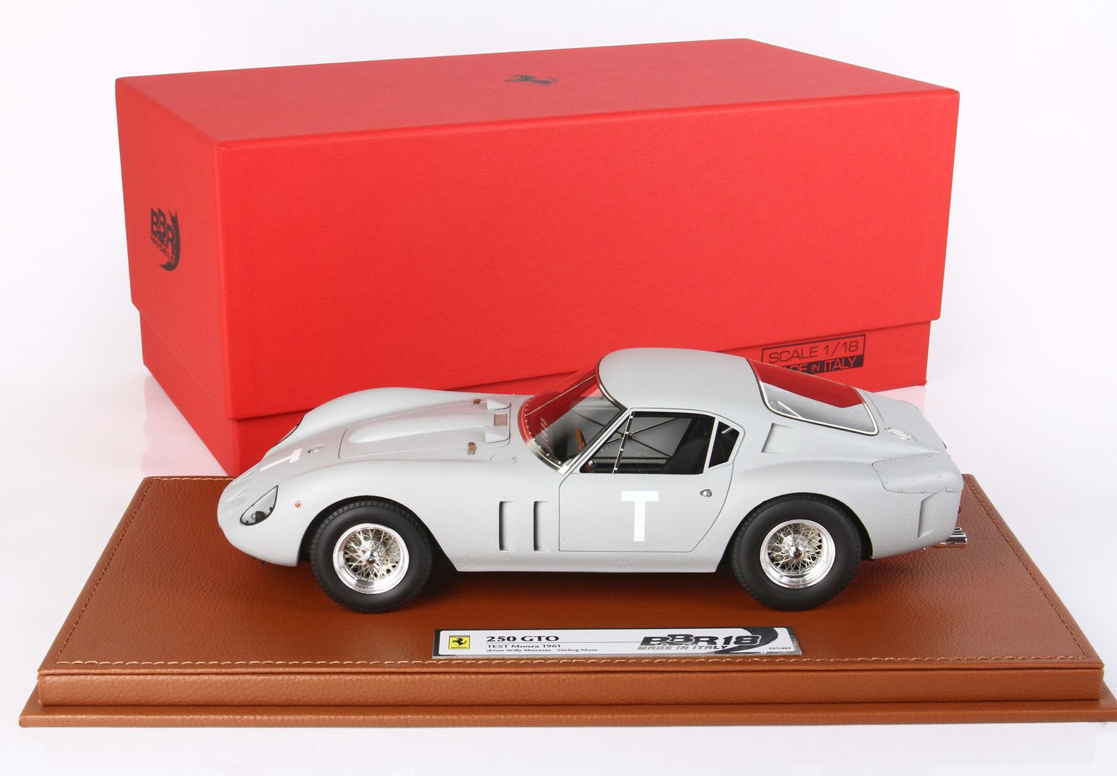 BBR Ferrari 250 GTO Prototipo Monza Test 1961 Willy Mairesse - Stirling Moss | 1:18 - Immagine 18