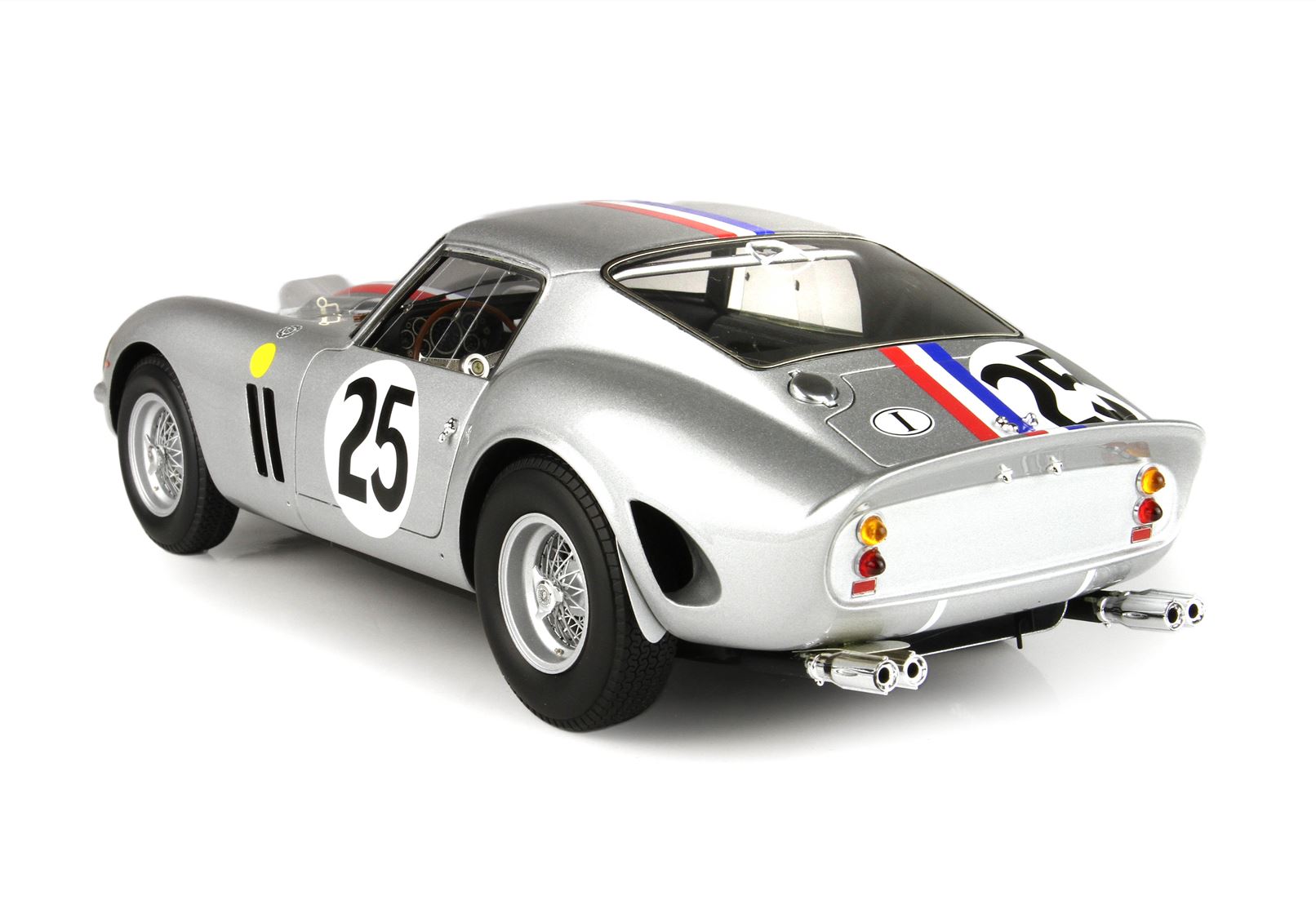 BBR Ferrari 250 GTO 24h Le Mans 1963 Car No. 25 Night Version - Metallic Grey | 1:18 - Immagine 4
