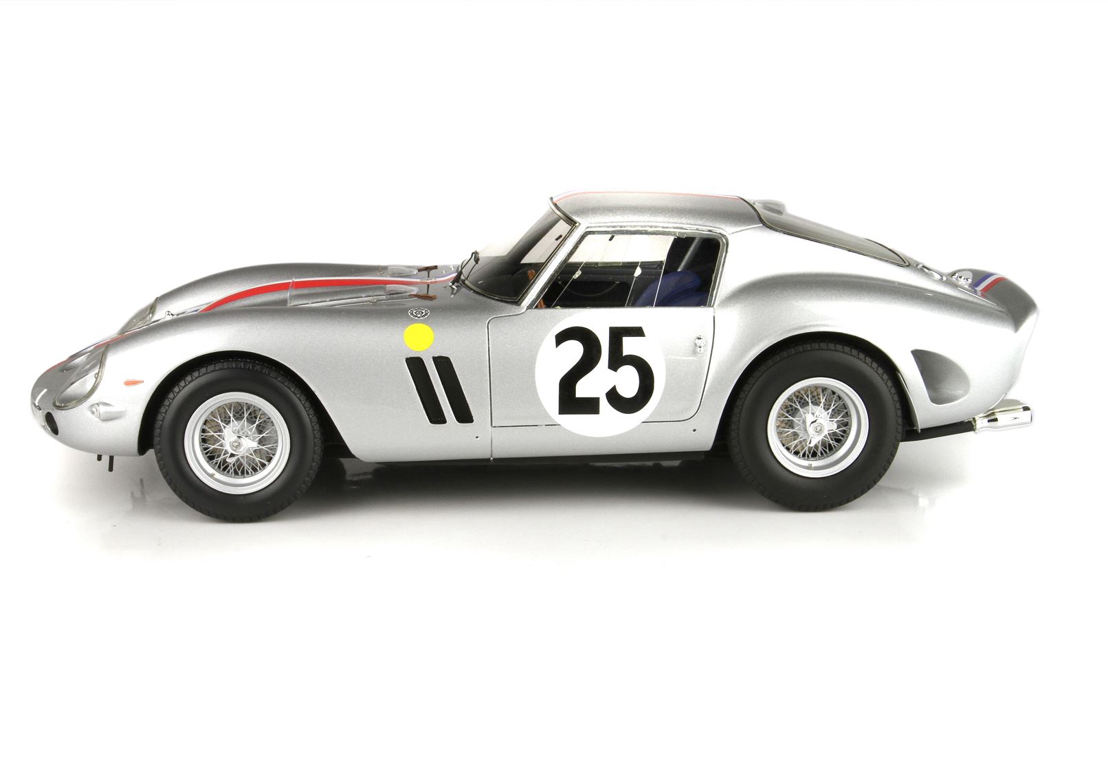 BBR Ferrari 250 GTO 24h Le Mans 1963 Car No. 25 Night Version - Metallic Grey | 1:18 - Immagine 5