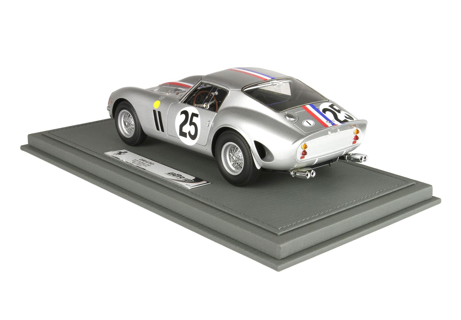 BBR Ferrari 250 GTO 24h Le Mans 1963 Car No. 25 Night Version - Metallic Grey | 1:18 - Immagine 2