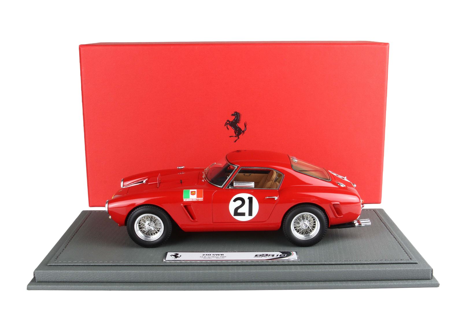 BBR Ferrari 250 SWB 24H Le Mans 1960 Car No. 21 Beurlys - Bianchi | 1:18 - Imagen 6
