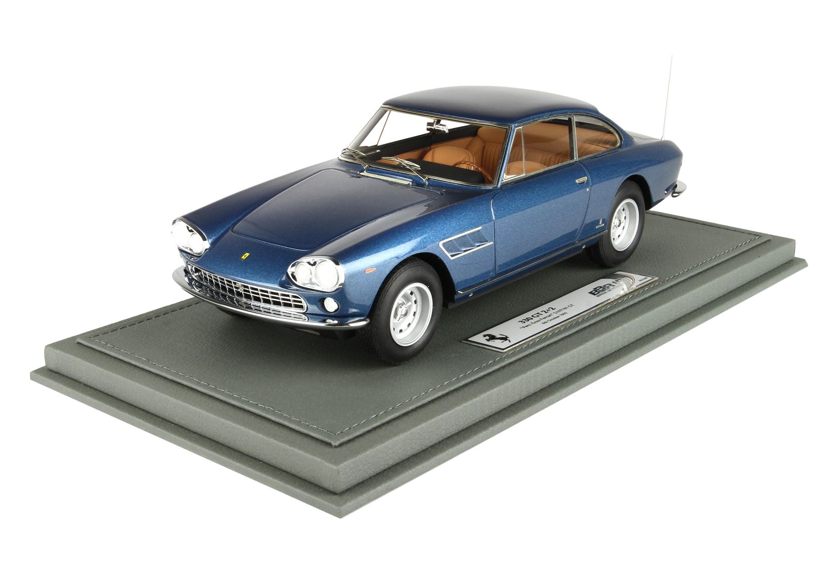 BBR Ferrari 330 GT 2+2 S/N 7161 GT Enzo Ferrari Personal Car - Metallic Blue | 1:18