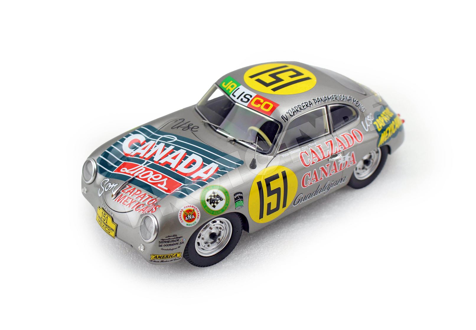 BBR Porsche 356A 4ª Carrera Panamericana 1954 Scarpe Canada Auto N151 | 1:18